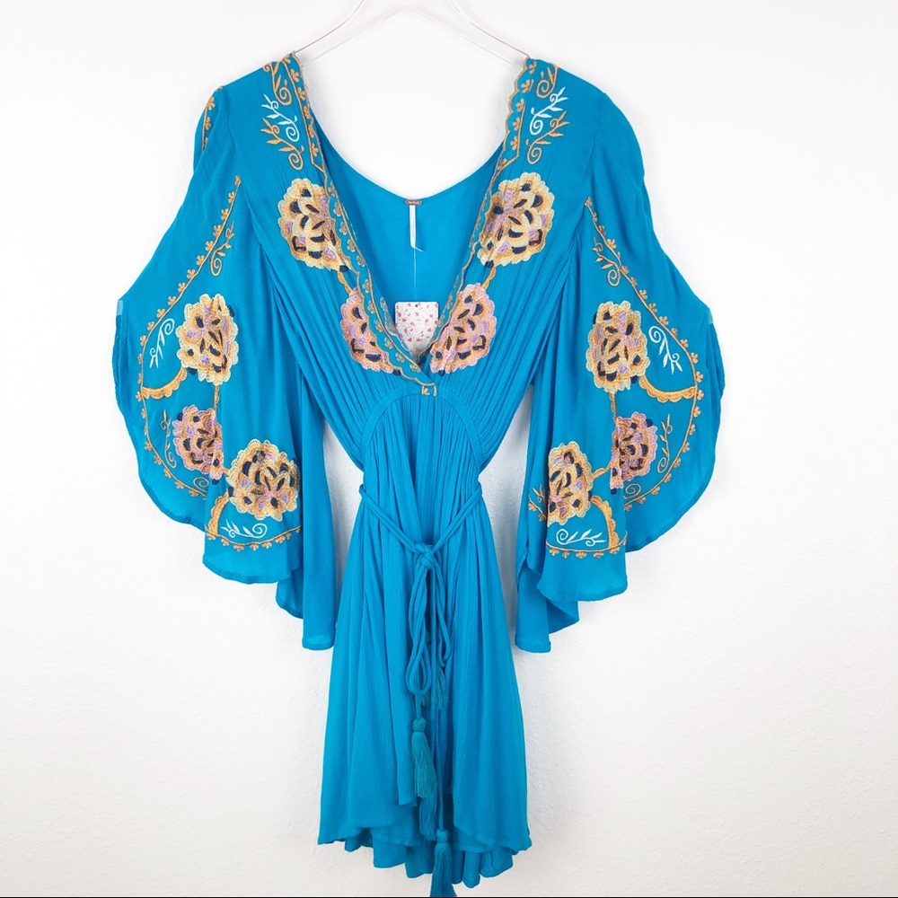 Free People | Cora Embroidered Dress Boho Vibes - Picture 5 of 8